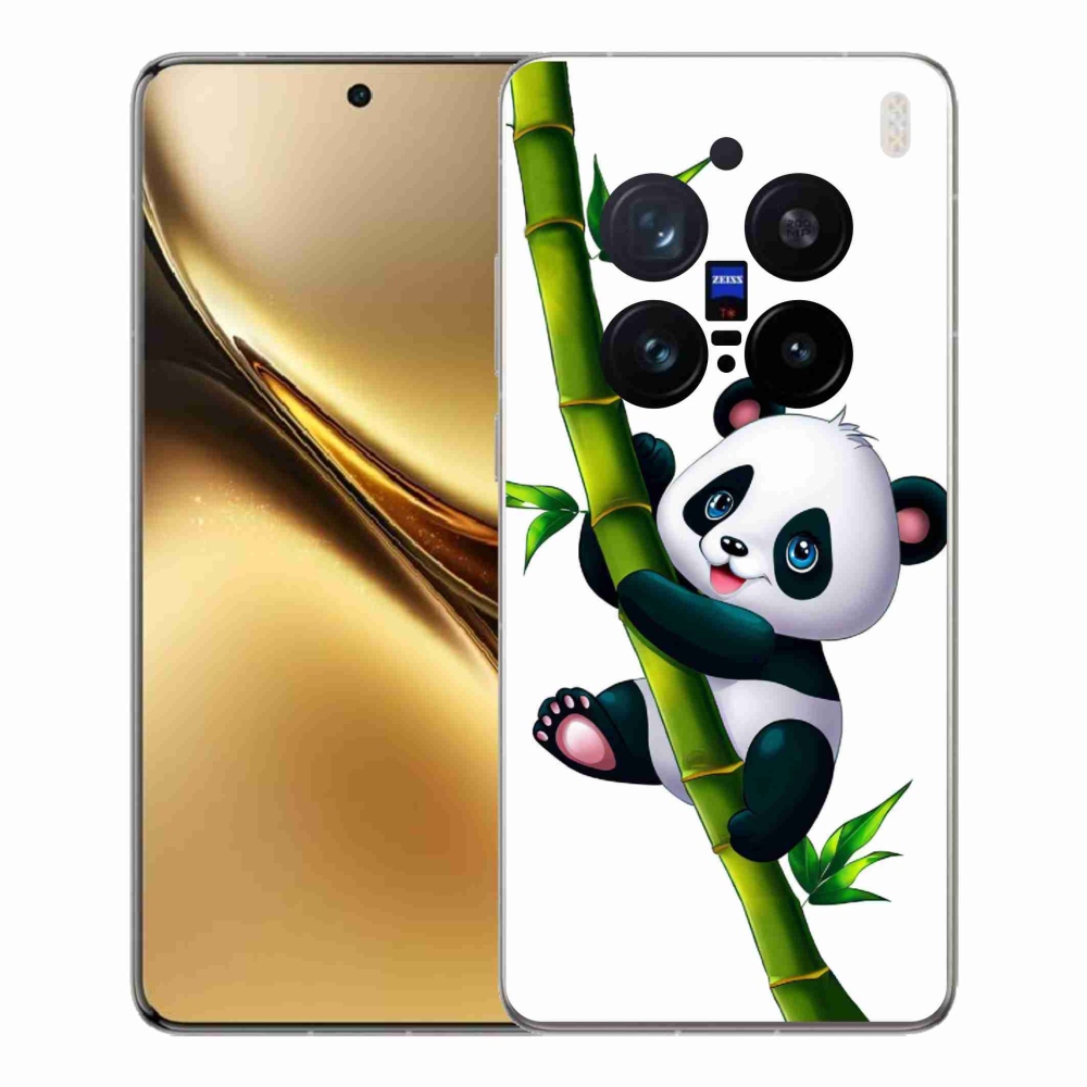Gélový kryt mmCase na Vivo X200 Pro 5G - panda na bambuse