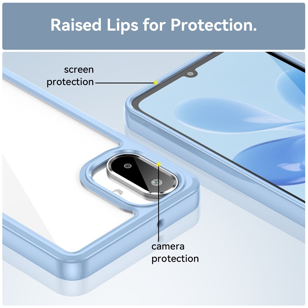 Gélový obal s pevným chrbtom na Samsung Galaxy A07 4G - modrý