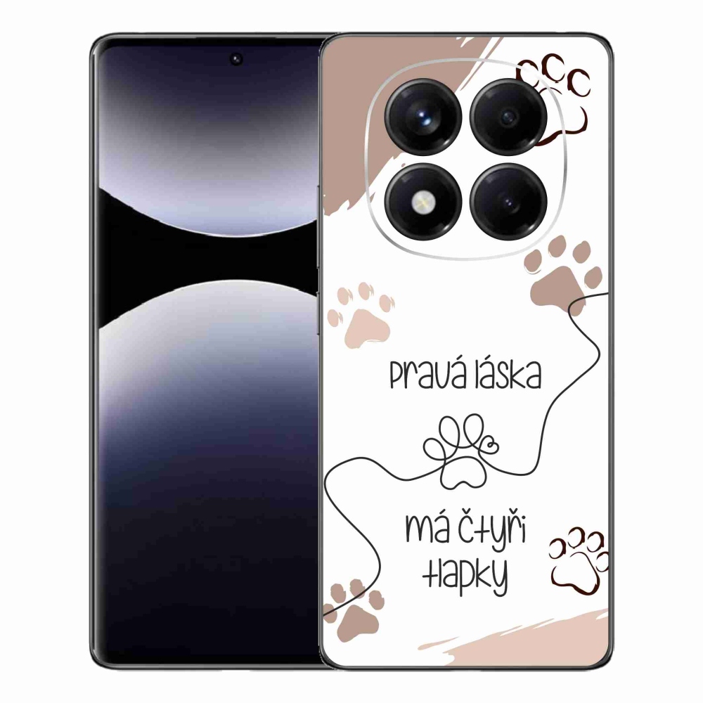 Gélový kryt mmCase na Xiaomi Redmi Note 14 Pro - psí motív 1 biele pozadie