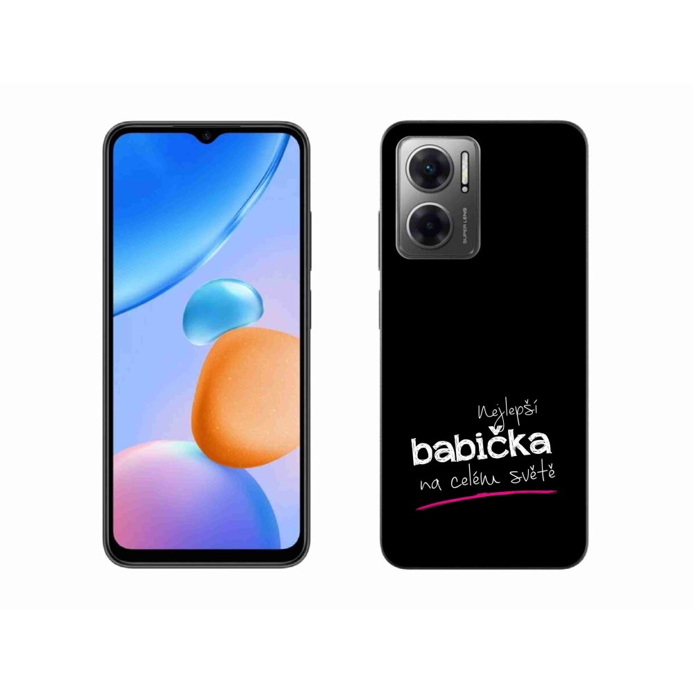 Gélový kryt mmCase na Xiaomi Redmi 10 5G - najlepšia babička 4 čierne pozadie