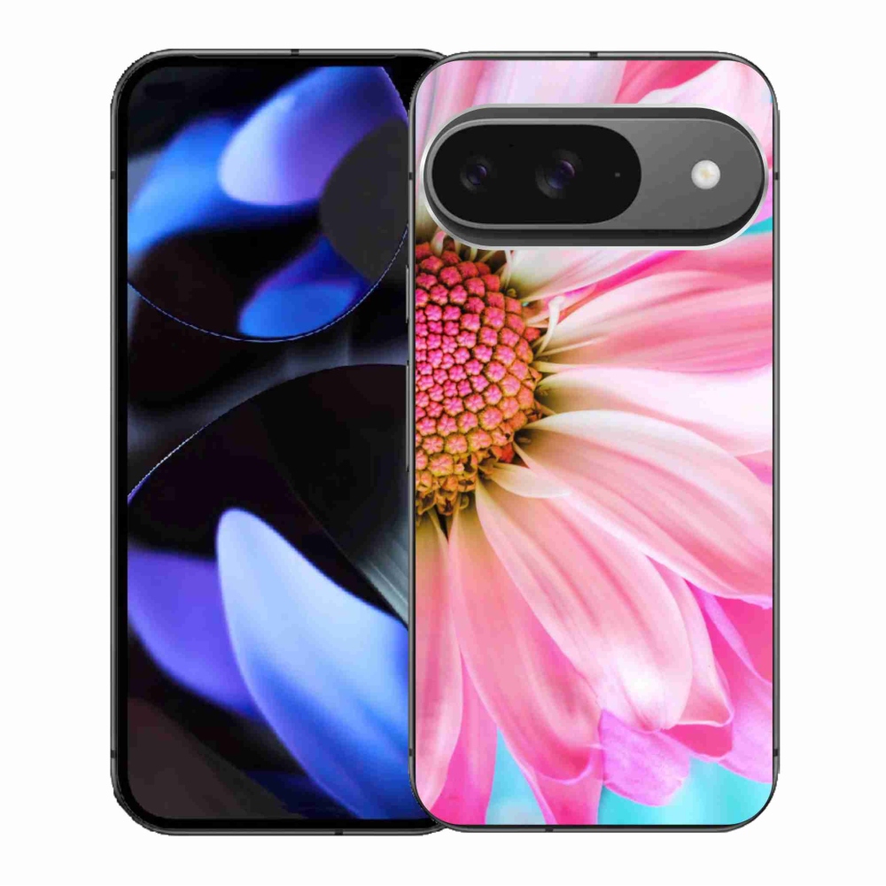 Gélový kryt mmCase na Google Pixel 9/9 Pro - ružová kvetina