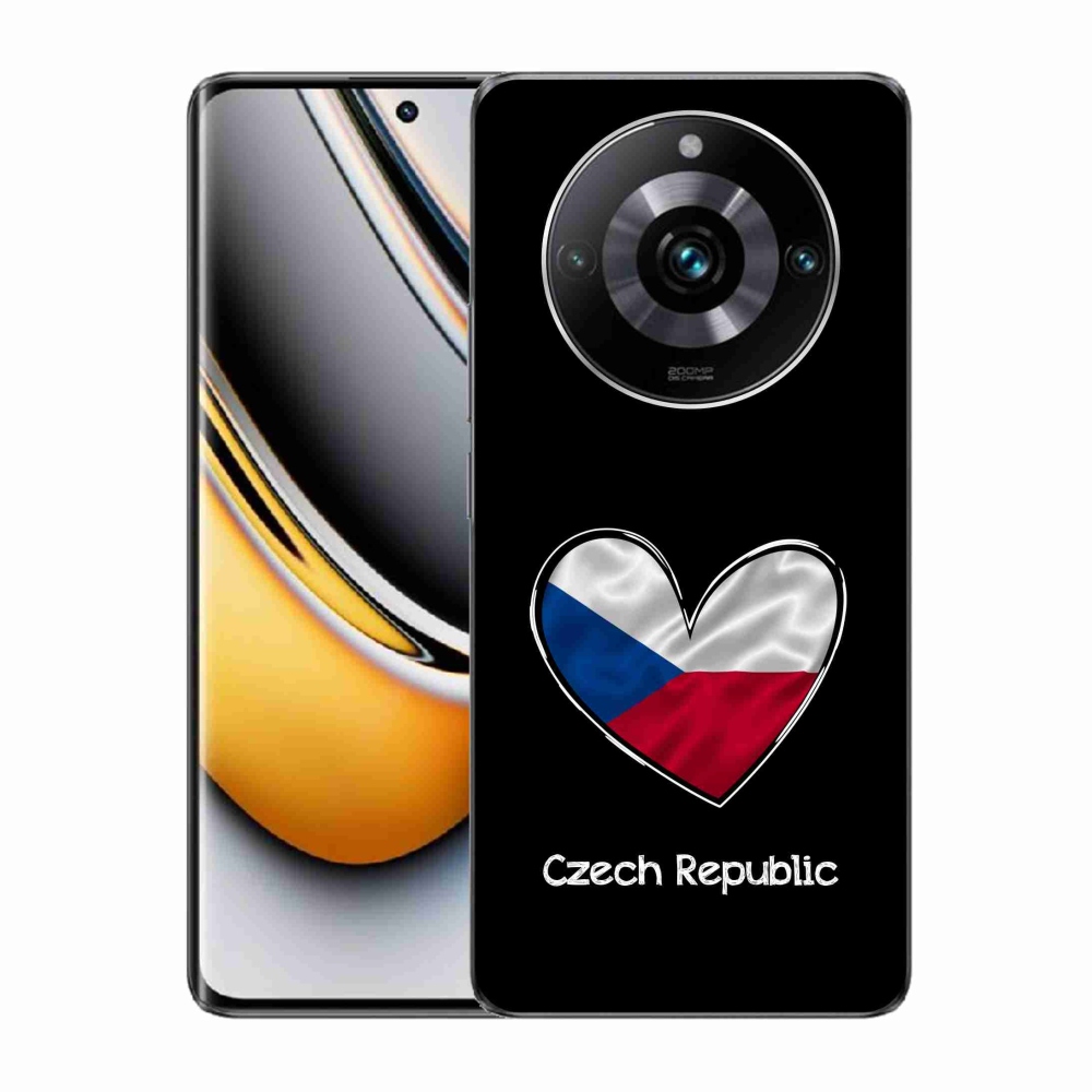 Gélový kryt mmCase na Realme 11 Pro/11 Pro+ - vlajka srdca čierne pozadie