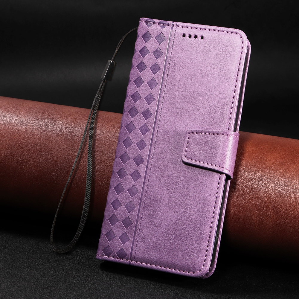 Grids knižkové púzdro na Xiaomi Redmi 15C 4G/5G (173mm) - svetlofialové