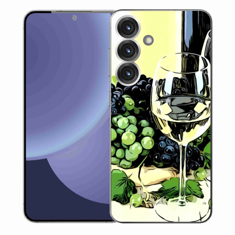 Gélový kryt mmCase na Samsung Galaxy S25+ - pohár vína