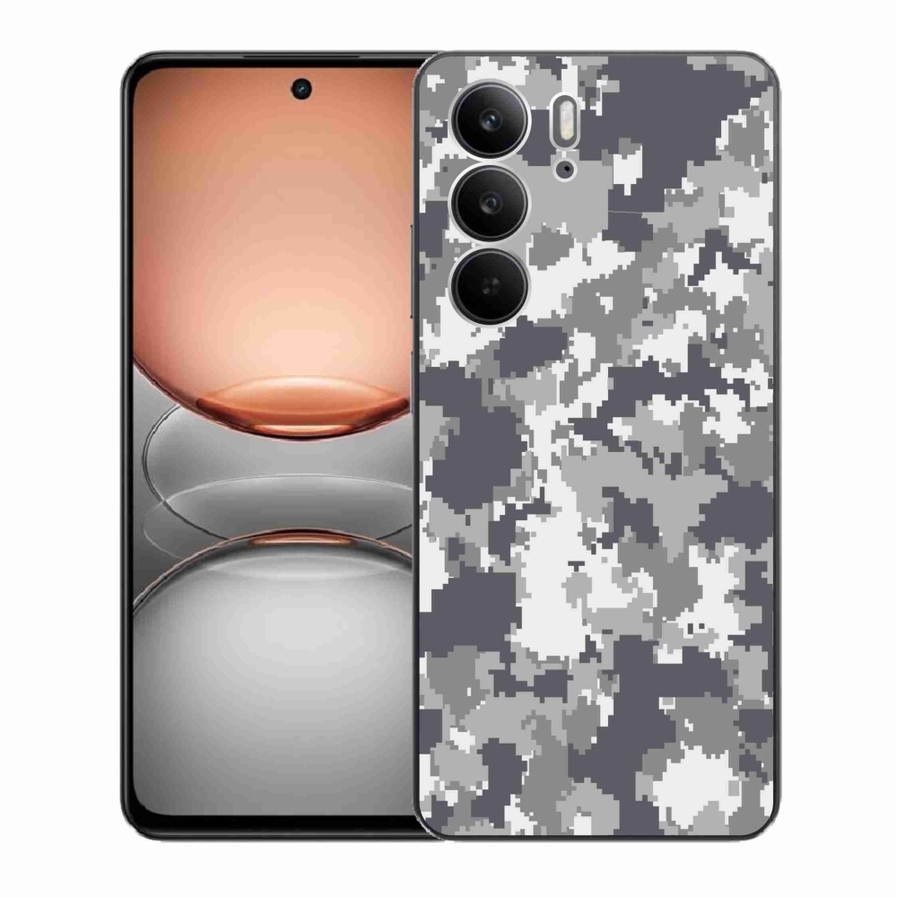 Gélový kryt mmCase na Realme C75 - maskáčový vzor 2