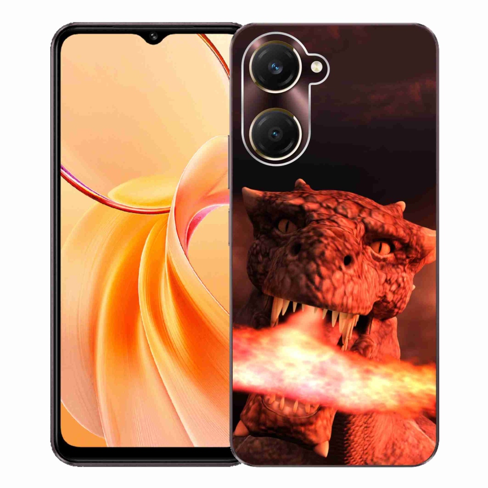 Gélový kryt mmCase na Vivo Y28s 5G - drak