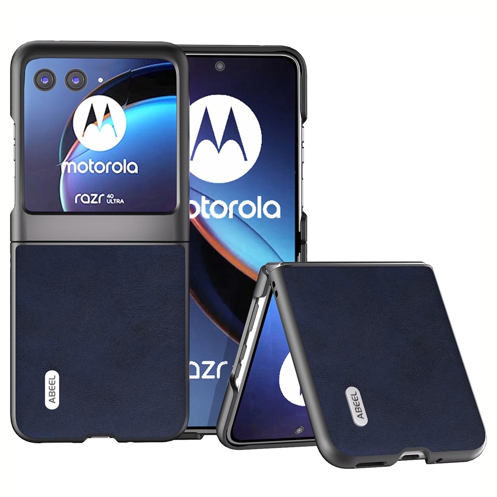 ABEEL plastový obal s pevným chrbtom na Motorola Razr 40 Ultra 5G - modrý