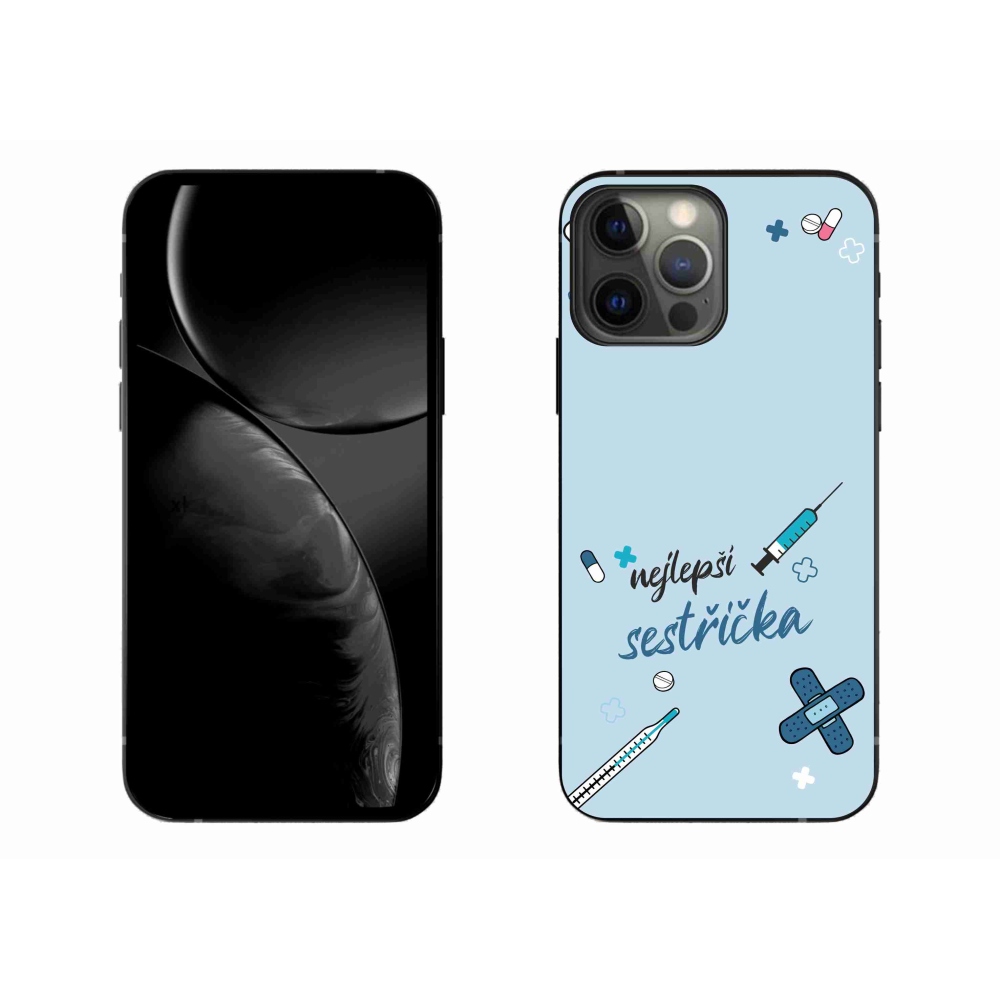 Gélový kryt mmCase na iPhone 13 Pro Max 6.7 - najlepšia sestrička modré pozadie