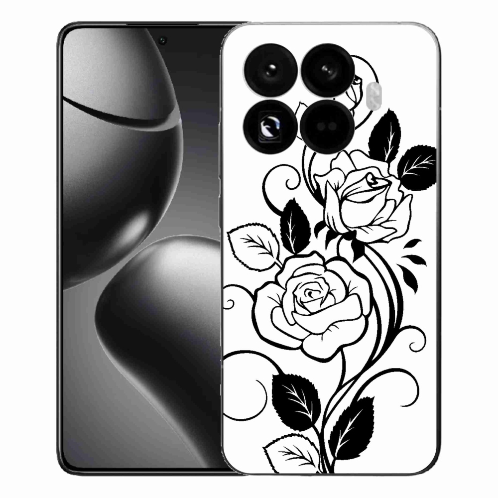 Gélový kryt mmCase na Xiaomi 15T Pro - čiernobiela ruža