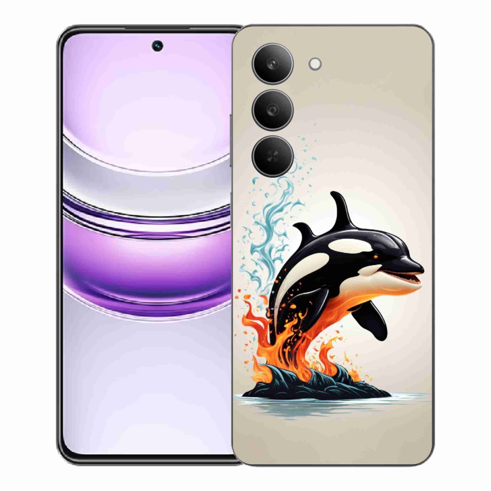 Gélový kryt mmCase na Realme 14x 5G - kosatka