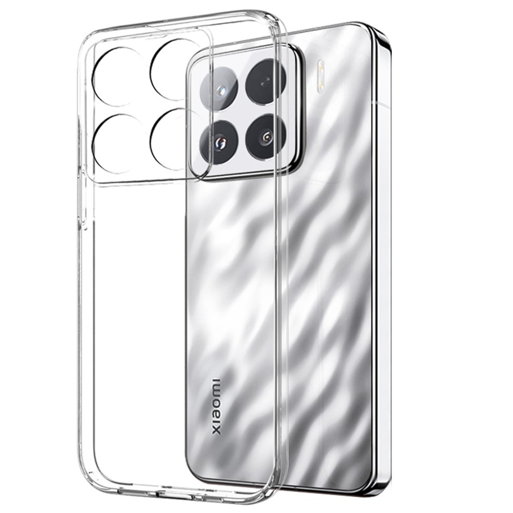 NORTHJO priehľadný gélový obal + tvrdené sklo na Xiaomi 15 - priehľadný