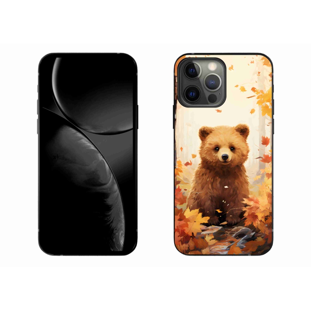 Gélový kryt mmCase na iPhone 13 Pro Max - medveď v lese