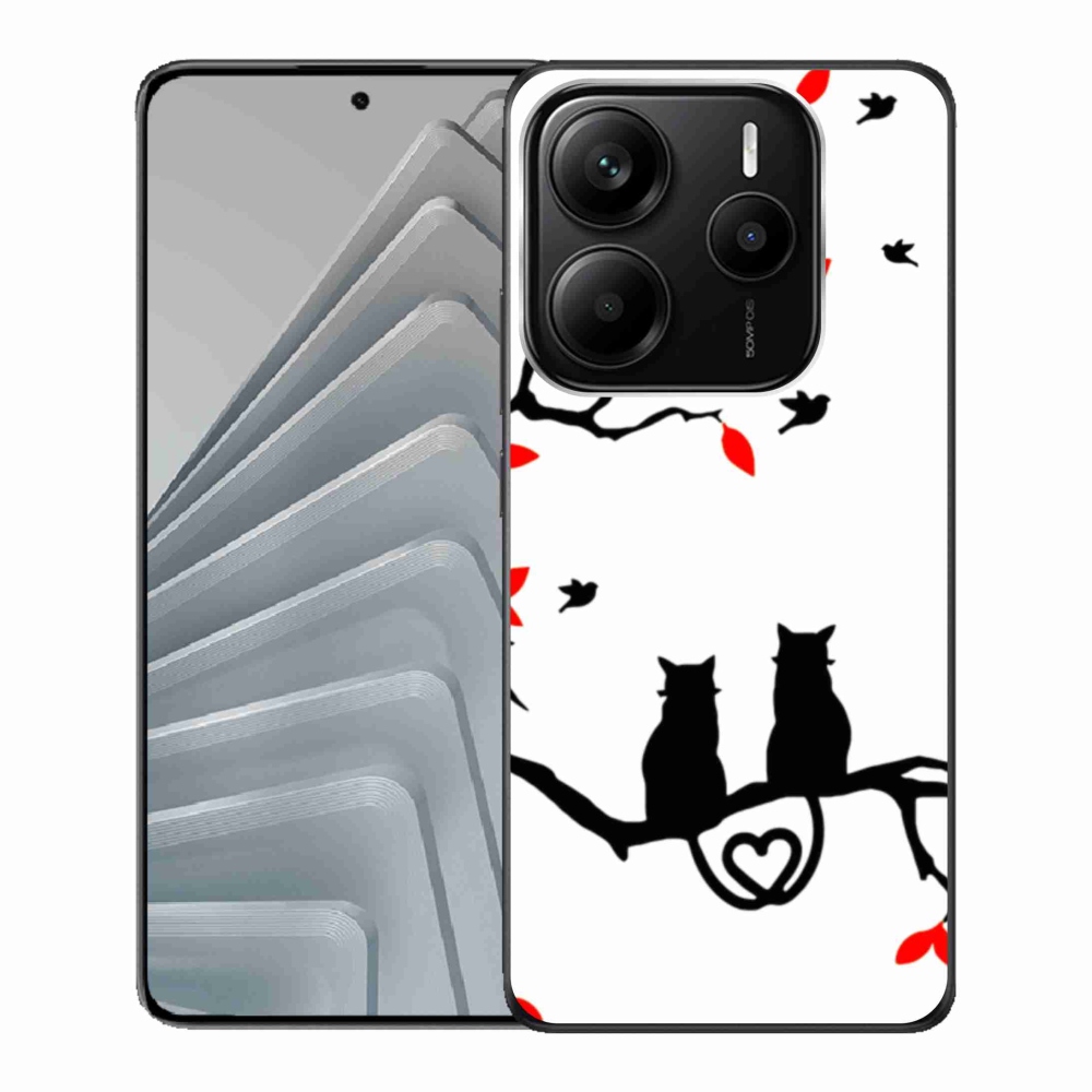Gélový kryt mmCase na Xiaomi Redmi Note 14 5G - kočičí láska