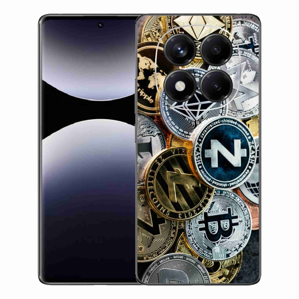 Gélový kryt mmCase na Xiaomi Redmi Note 14 Pro - kryptomeny