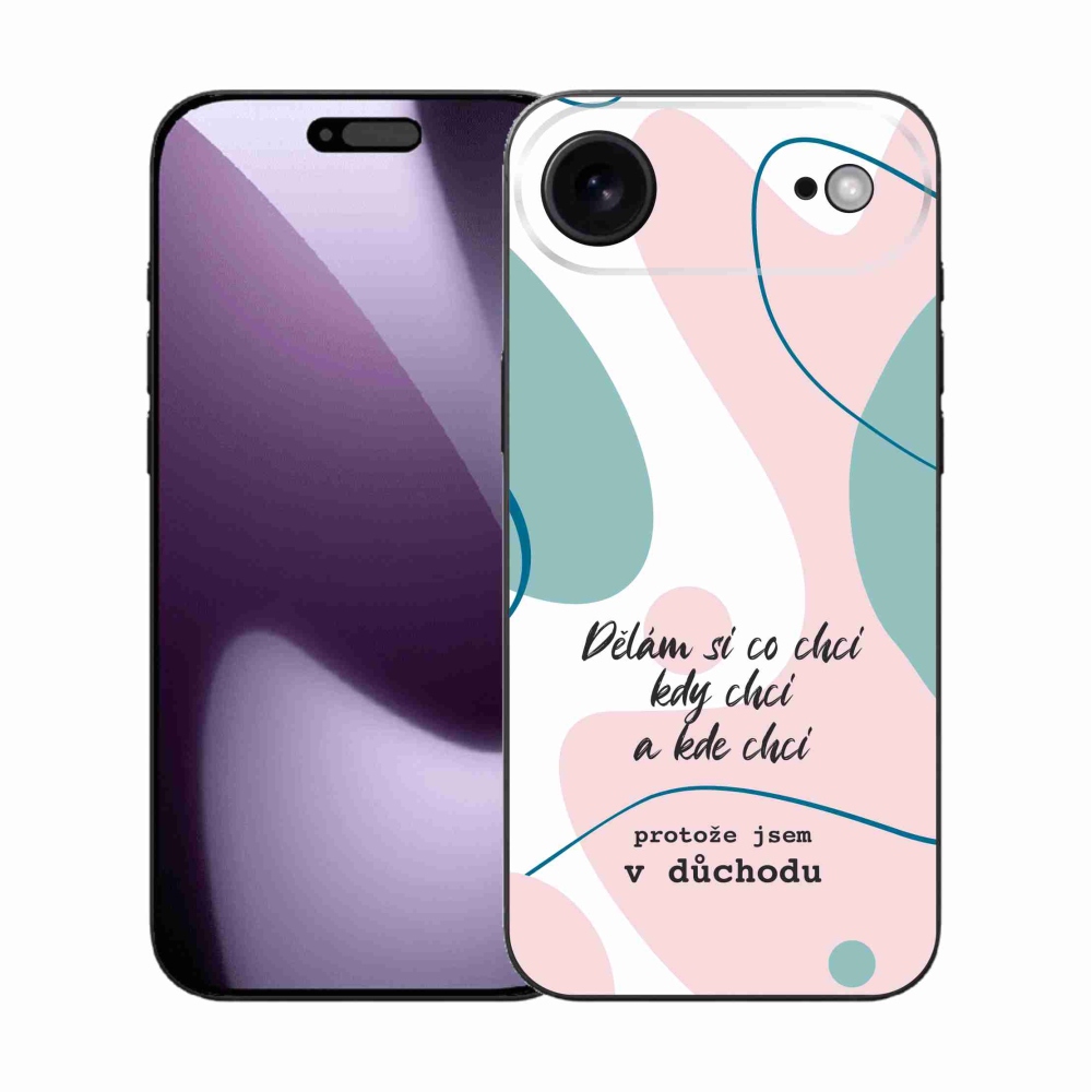 Gélový kryt mmCase na iPhone 17 Air - vtipný text 10 biele pozadie
