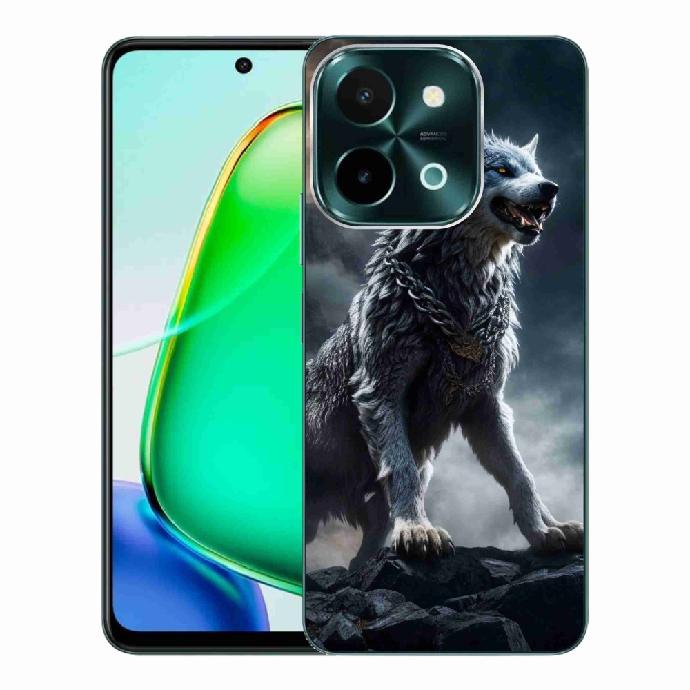 Gélový kryt mmCase na Vivo Y28 - vlk 1
