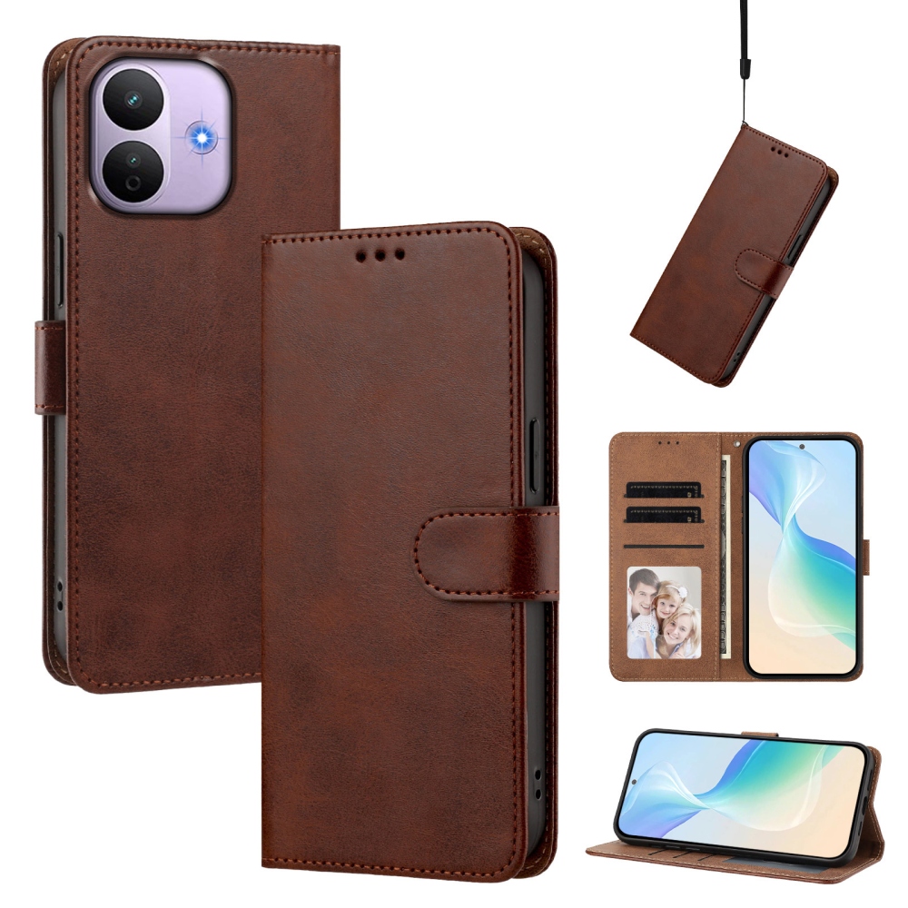 Wallet knižkové púzdro na mobil Xiaomi Redmi Note 17 Pro 5G - hnedé