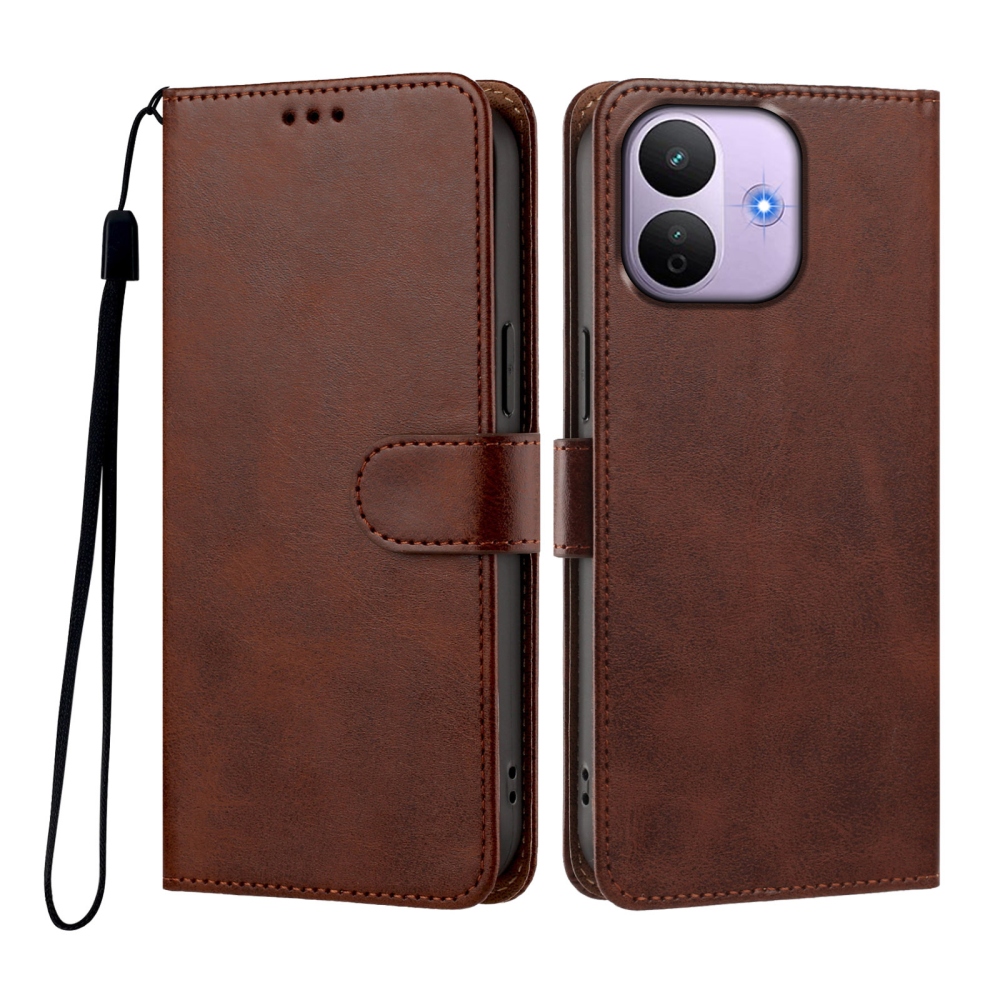 Wallet knižkové púzdro na mobil Xiaomi Redmi Note 17 Pro 5G - hnedé