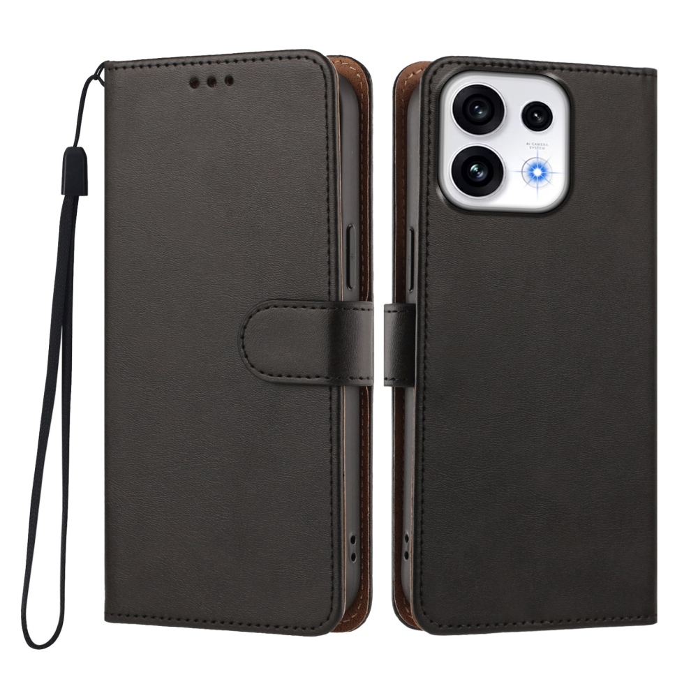 Wallet knižkové púzdro na Oppo Reno 16 Pro 5G/Oppo Reno 16 5G - čierne