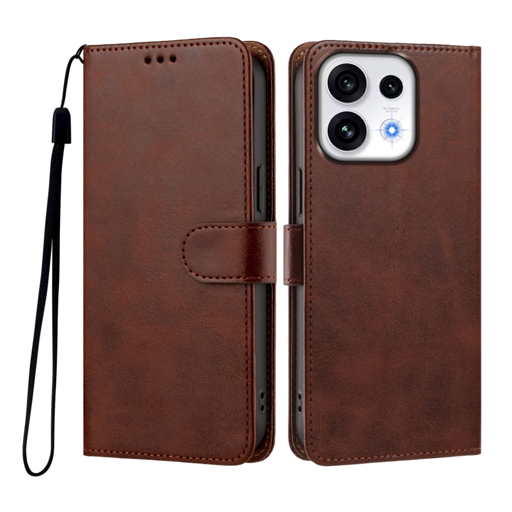 Wallet knižkové púzdro na Oppo Reno 16 Pro 5G/Oppo Reno 16 5G - hnedé
