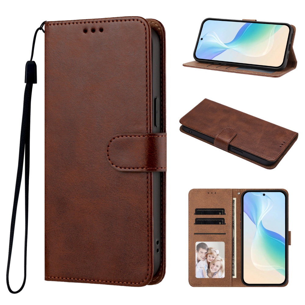 Wallet knižkové púzdro na Oppo Reno 16 Pro 5G/Oppo Reno 16 5G - hnedé