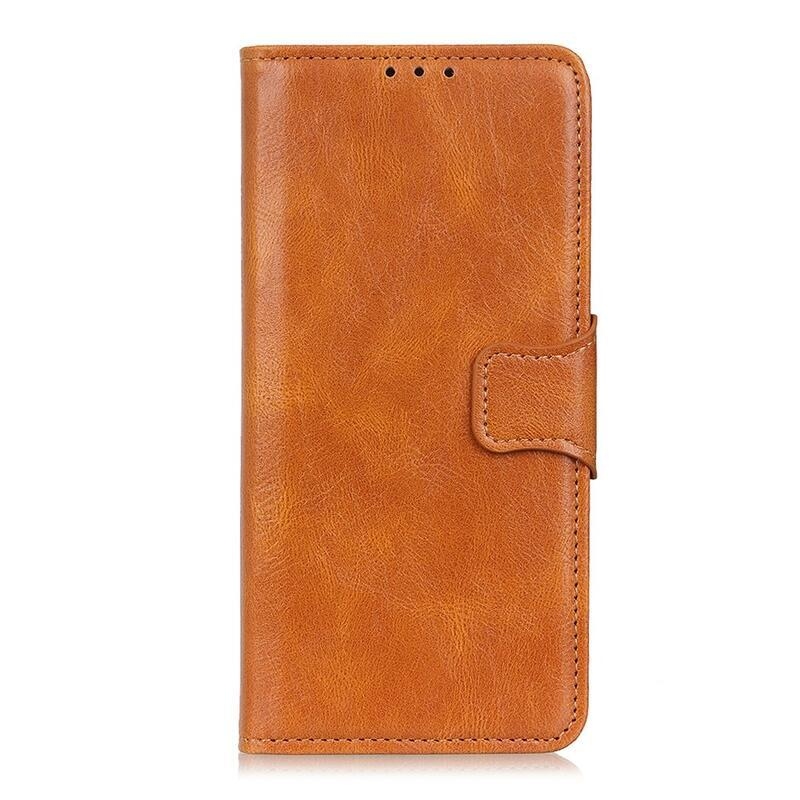 Wallet PU kožené peňaženkové púzdro na mobil Oppo Reno 5 Z 5G - hnedé
