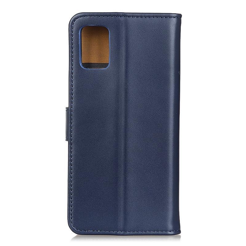Wallet PU kožené peněženkové puzdro na mobil Samsung Galaxy M31s - modré