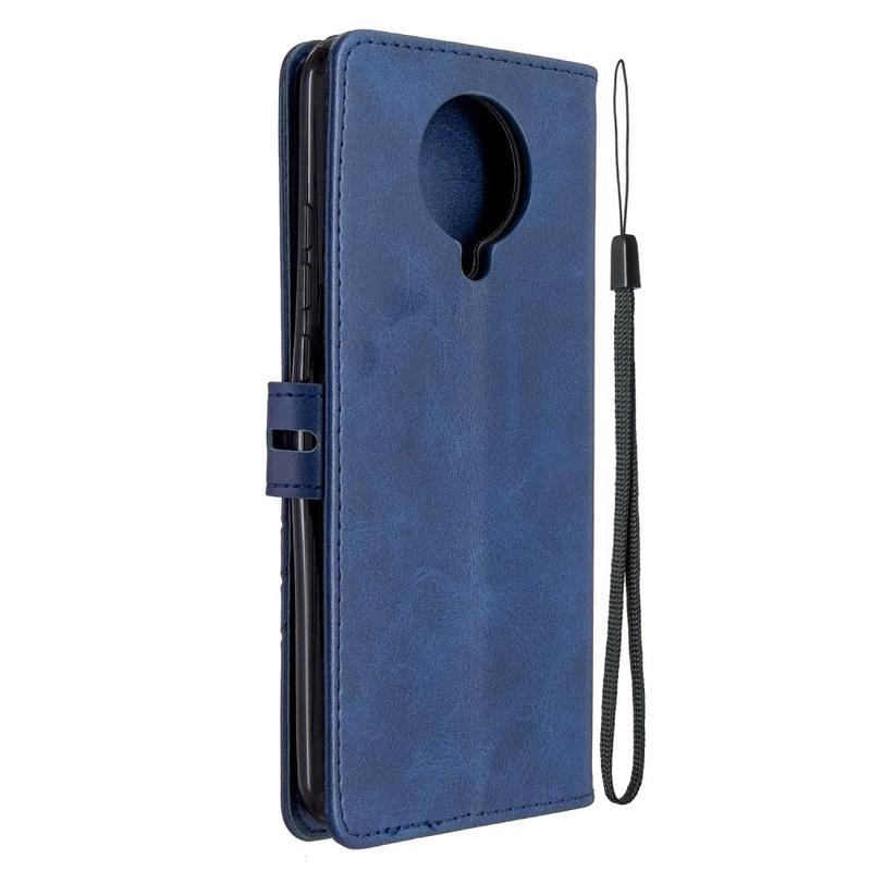 Wallet PU kožené peněženkové puzdro na mobil Xiaomi Poco F2 Pro - modré