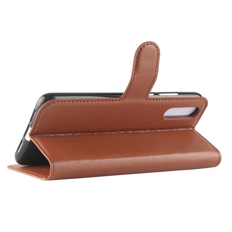 Wallet PU kožené puzdro na Huawei P20 - hnedé