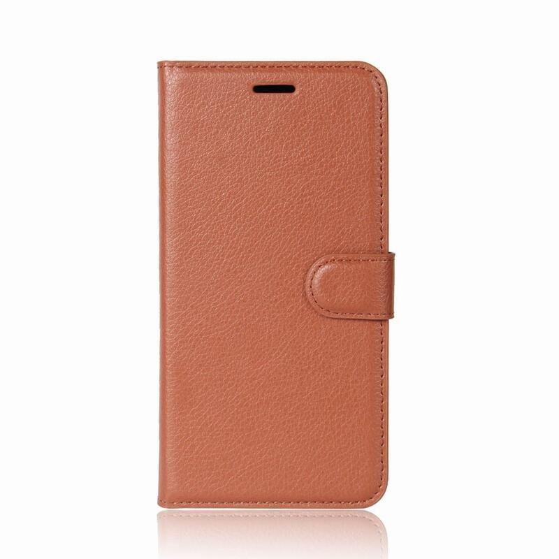 Wallet PU kožené puzdro na Huawei P20 - hnedé