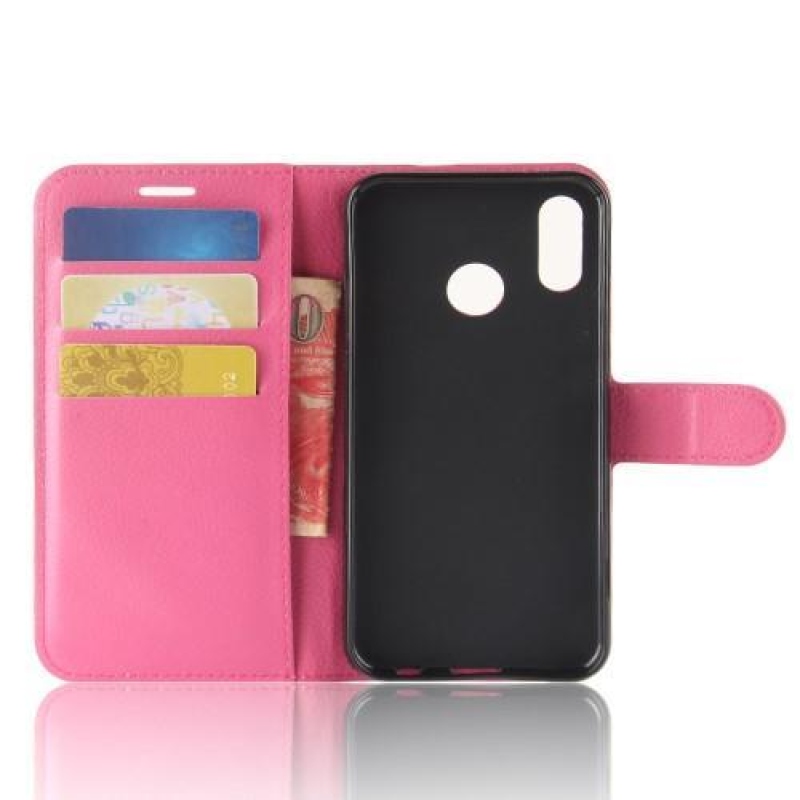 Wallet PU kožené puzdro na Huawei P20 Lite - rose