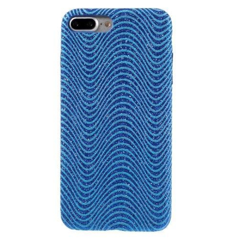 Wave plastový obal na iPhone 7 Plus a iPhone 8 Plus - modrý