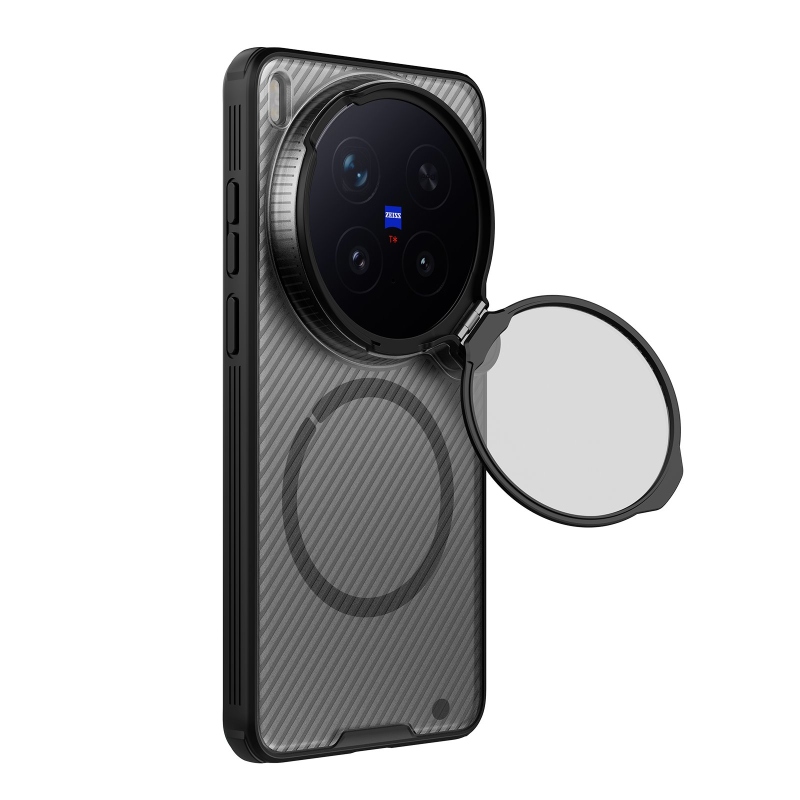 Nillkin CamShield Prop Magnetic zadný kryt pre Vivo X300 Ultra, priehľadný, čierny