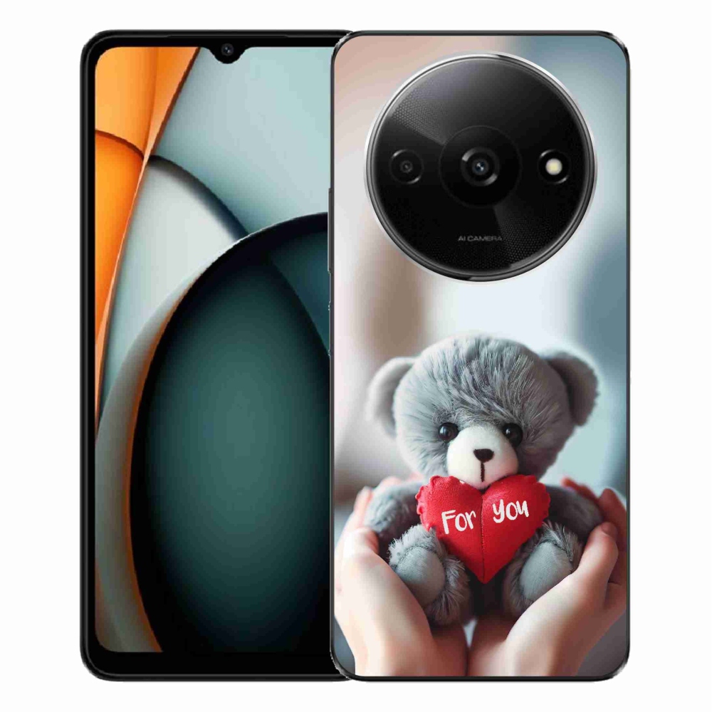 Gélový kryt mmCase na Xiaomi Redmi A3 - medvedík pre zamilovaných
