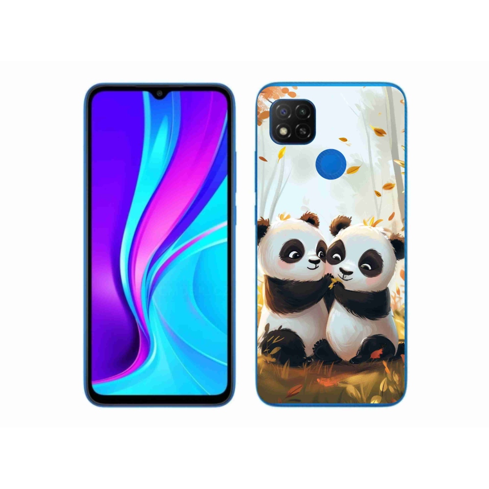 Gelový kryt mmCase na Xiaomi Redmi 9C - pandy