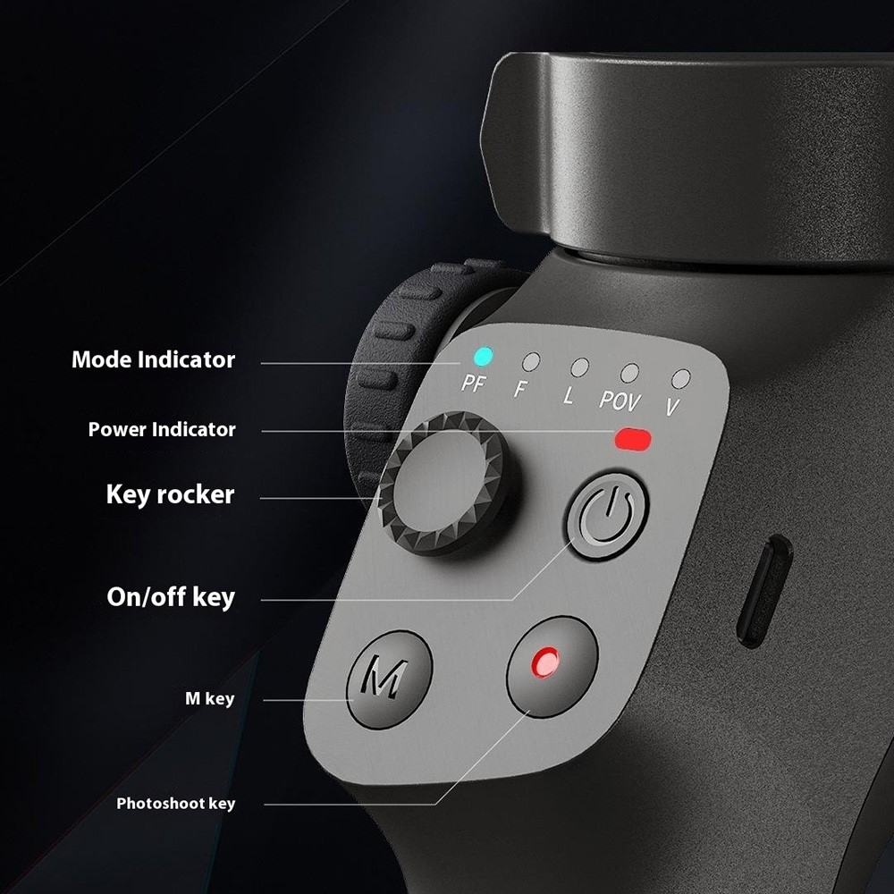 3osý skladací stabilizátor FunSnap CM8 AI na mobil