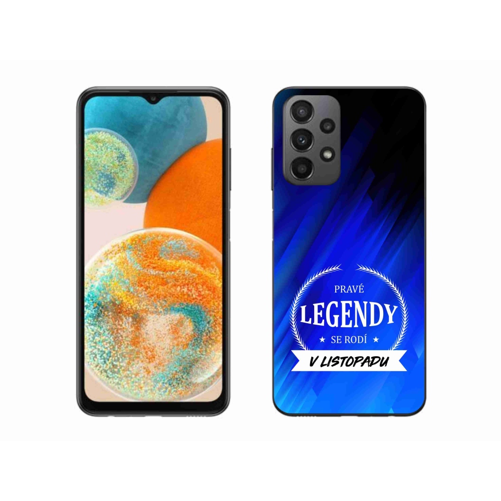 Gélový kryt mmCase na Samsung Galaxy A23 4G/5G - legendy v novembri modré pozadie