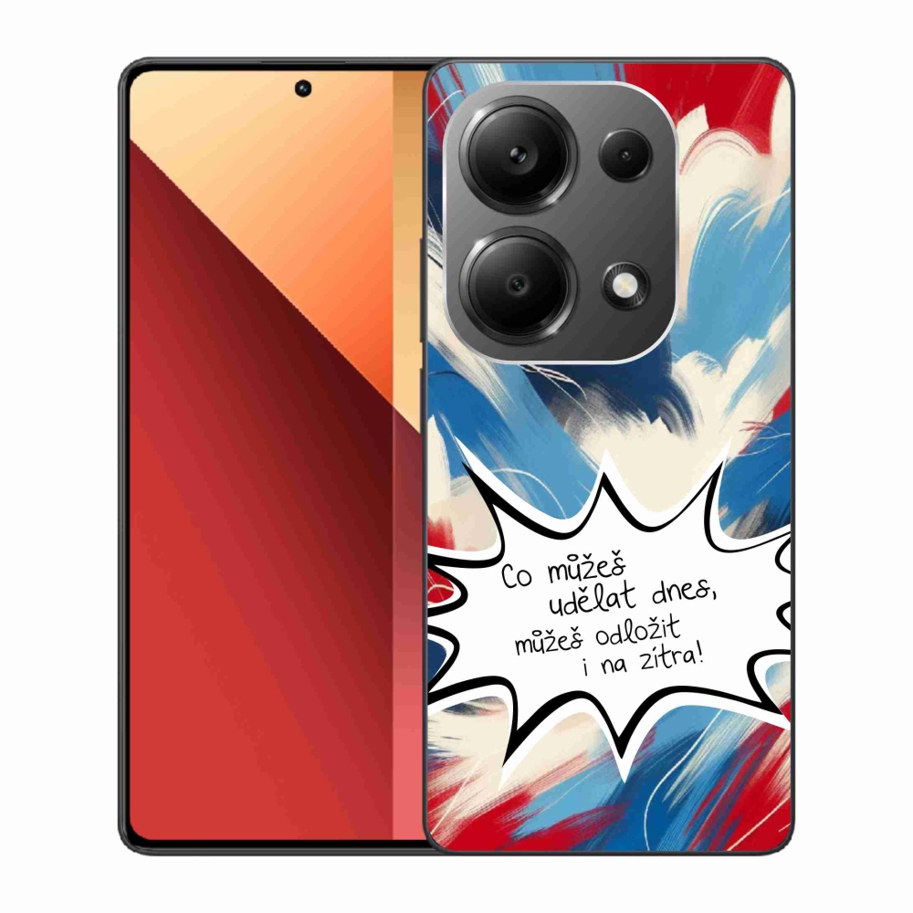 Gélový kryt mmCase na Xiaomi Redmi Note 13 Pro 4G/Poco M6 Pro - vtipný text 9 biele pozadie