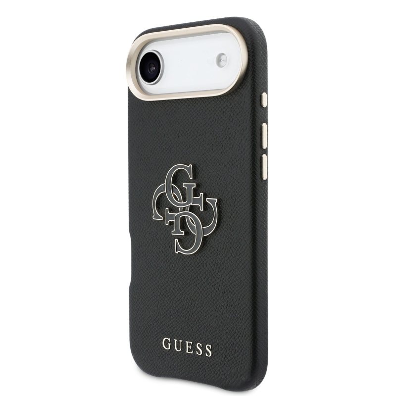 Zadný kryt s logom Guess PU Resin pre iPhone Air Black