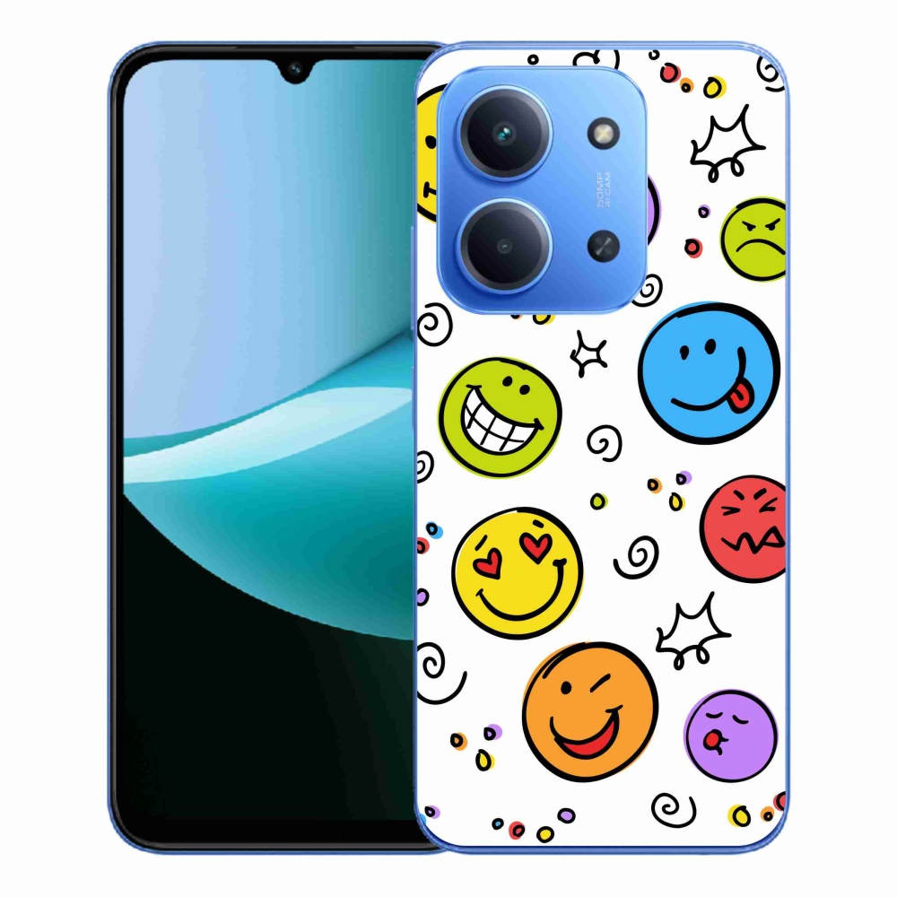 Gélový kryt mmCase na Xiaomi Redmi 15C 4G/5G (173mm) - smajlíci