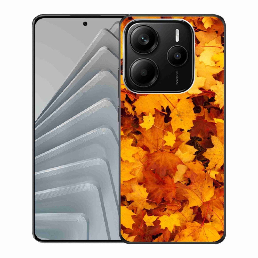 Gélový kryt mmCase na Xiaomi Redmi Note 14 5G - javorové listy