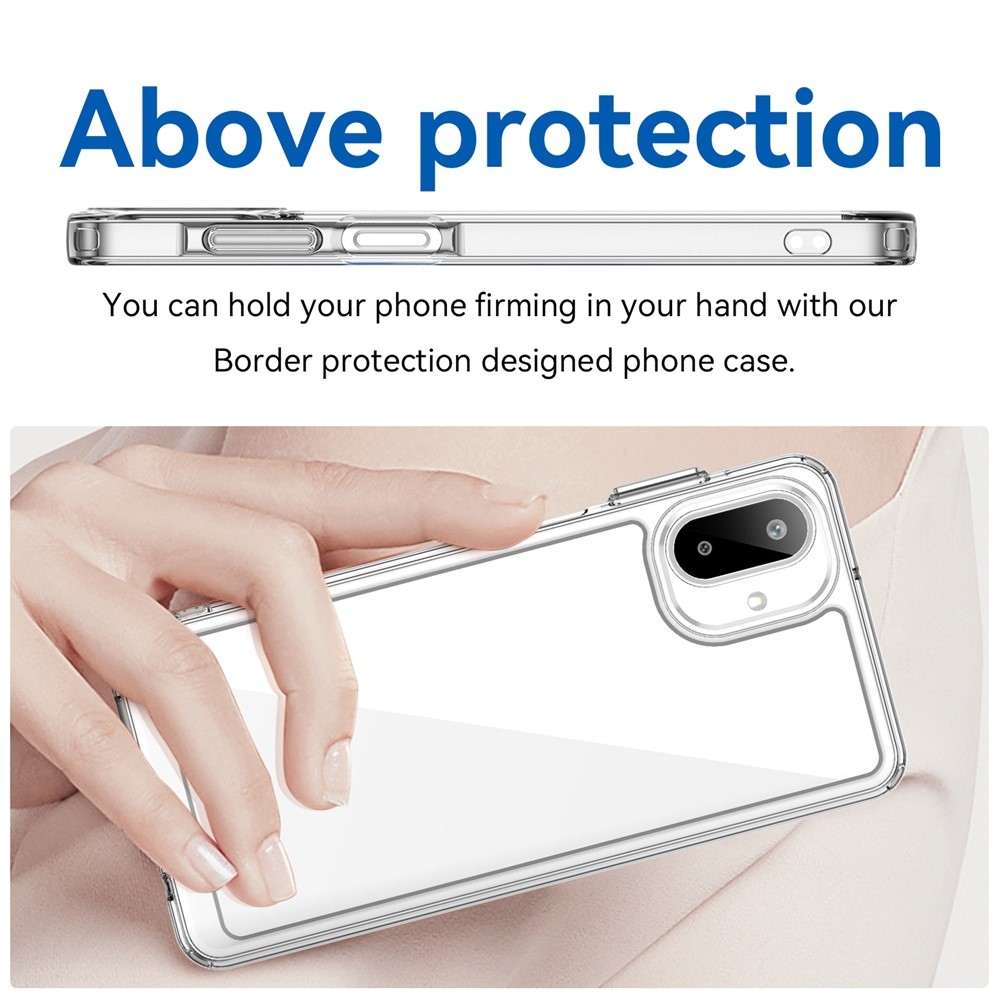 Gélový obal s pevným chrbtom na Samsung Galaxy A07 4G - priehľadný