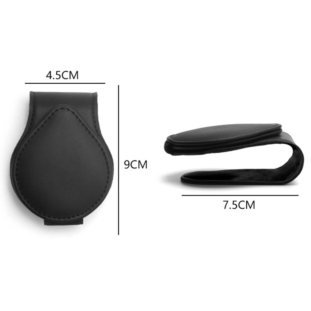 Klipový držiak okuliarov na slnečnú clonu do auta - sivý