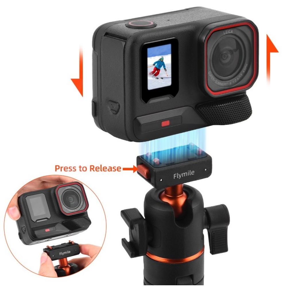 FLYMILE magnetická selfie tyč so statívom pre Insta360 Ace Pro, X5 a X3