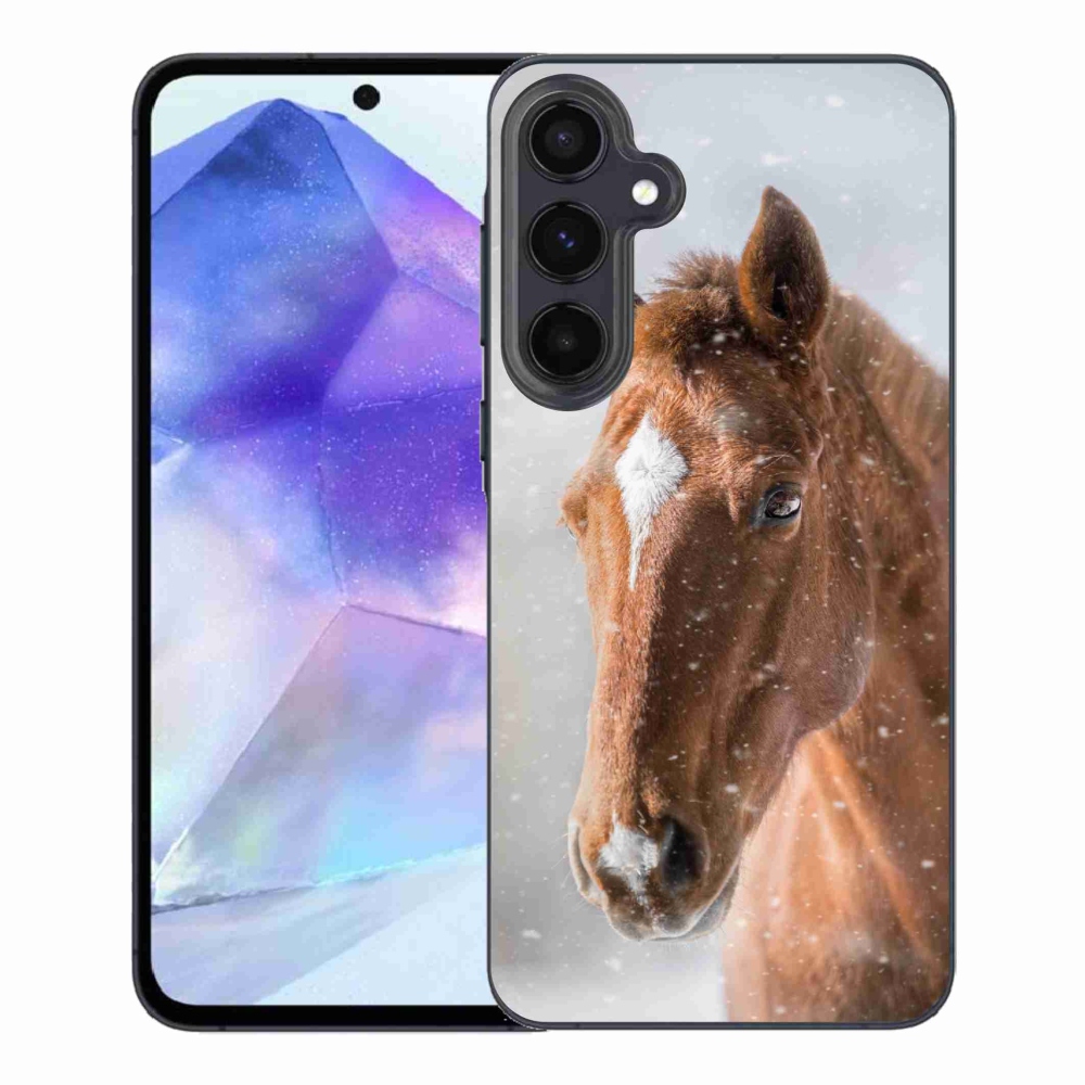 Gélový kryt mmCase na Samsung Galaxy A55 5G - hnedý kôň 2