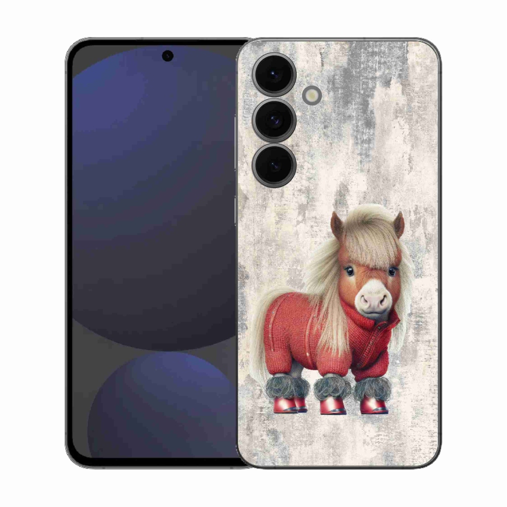 Gélový kryt mmCase na Samsung Galaxy S25 FE - poník vo svetri
