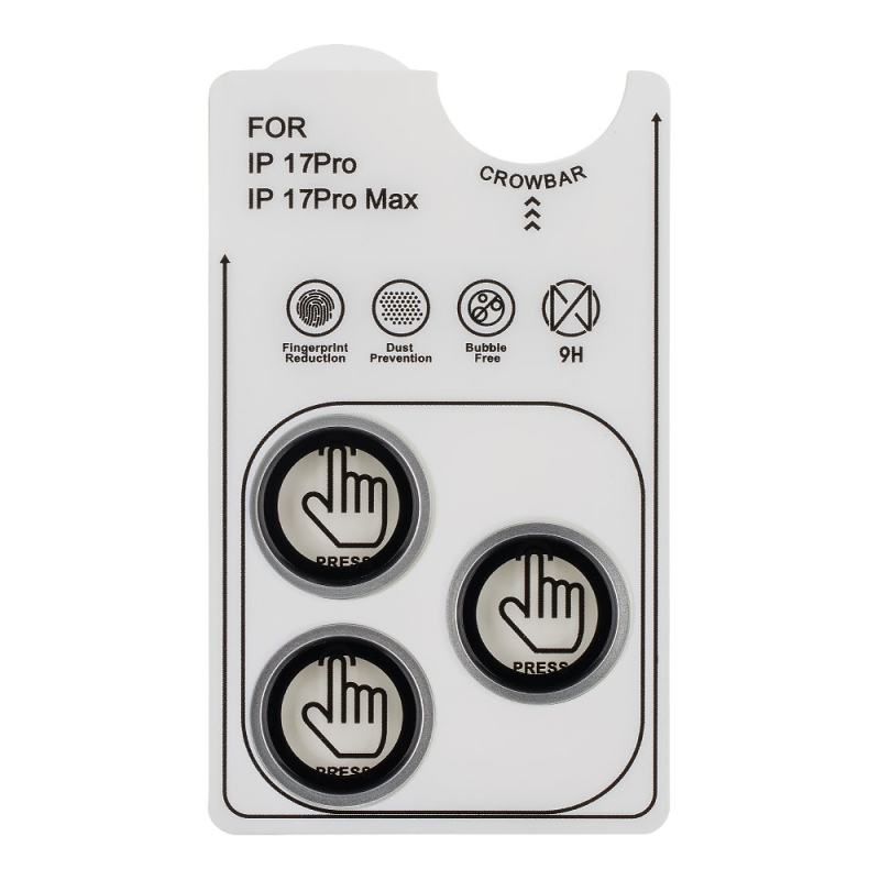 BALENIE:ME Lens Protector pre Apple iPhone 17 Pro/17 Pro Max Silver
