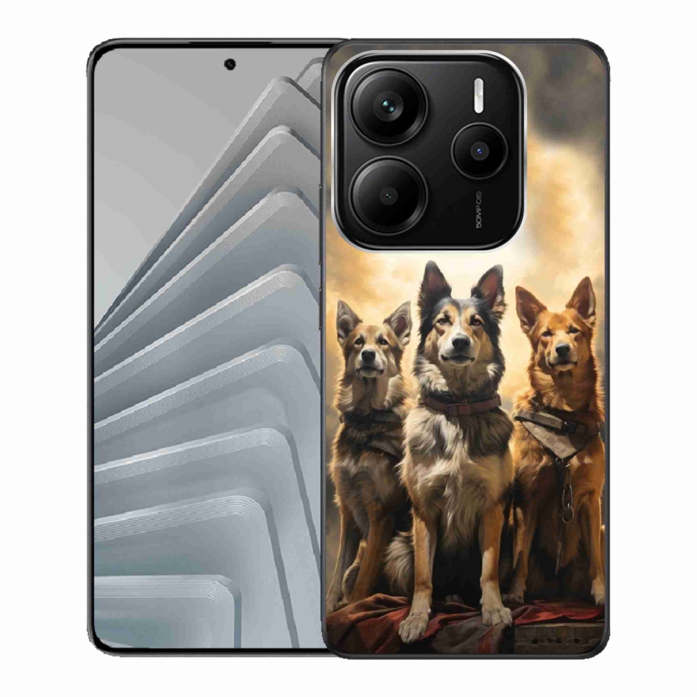 Gélový kryt mmCase na Xiaomi Redmi Note 14 5G - tri psi