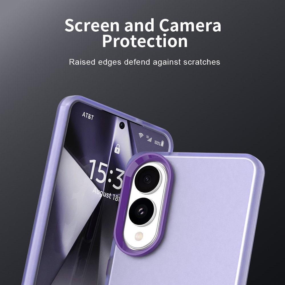 Candys matný gélový obal na Samsung Galaxy S25 Edge - fialový