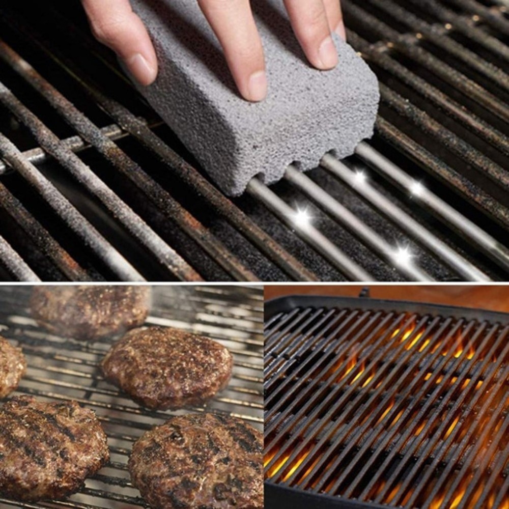 BBQ čistiaci blok na grilovacie rošty na odstránenie pripálenín 10 × 7 × 4 cm
